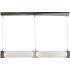 Clear Rimelight Glass with Satin Nickel Finish
